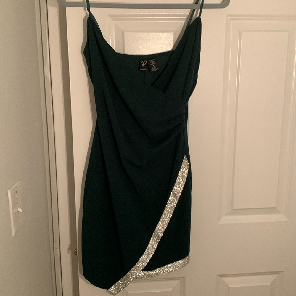 Emerald green dress